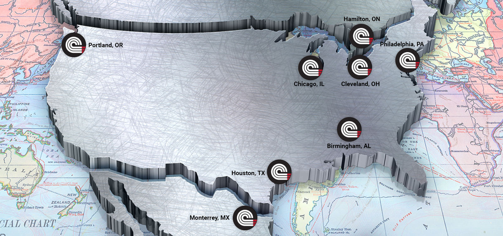 Chapel Steel Locations Map